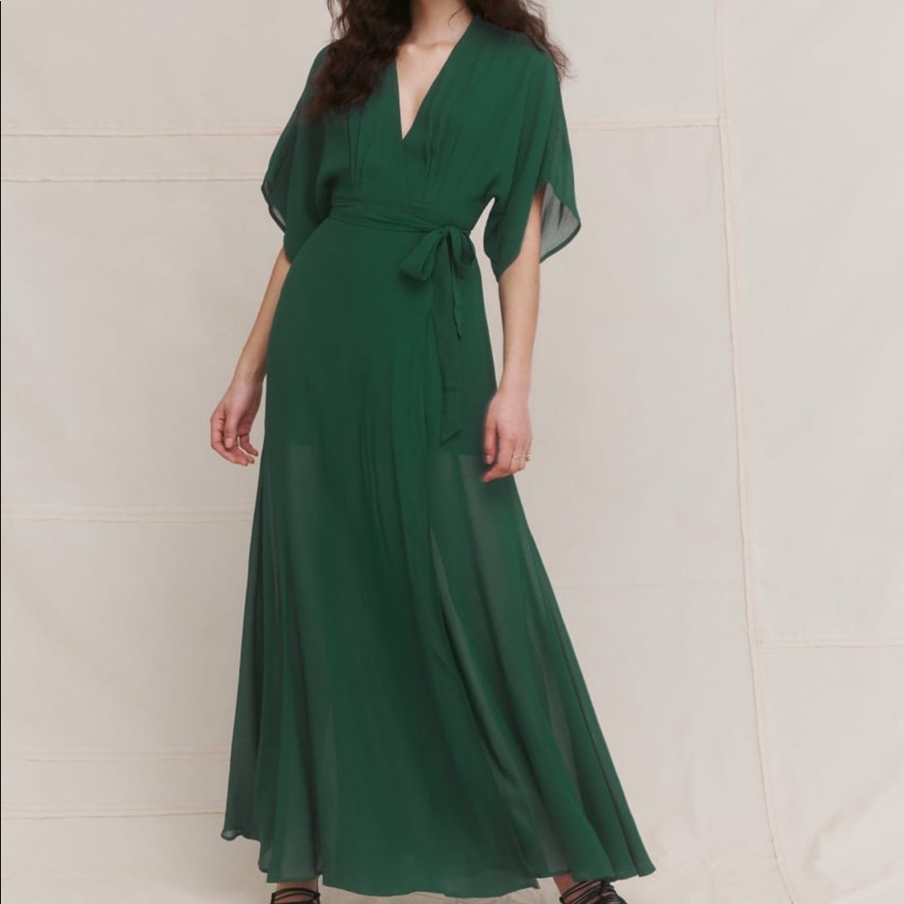 Reformation Dress! NWT Emerald Green!
